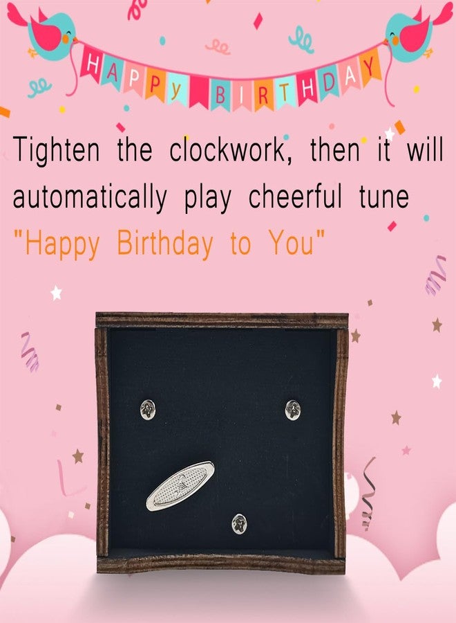 Sooharic Music Box Happy Birthday Gifts for Boys, Girls, Friends - 18 Note Mechanism Wooden Music Box Wind Up - Image 5